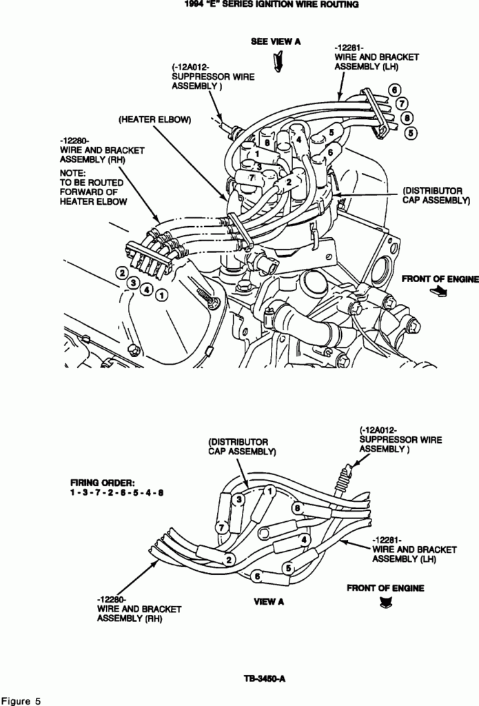 84 Ford F250 Spark Plug Wires plug Wires On The Distributor