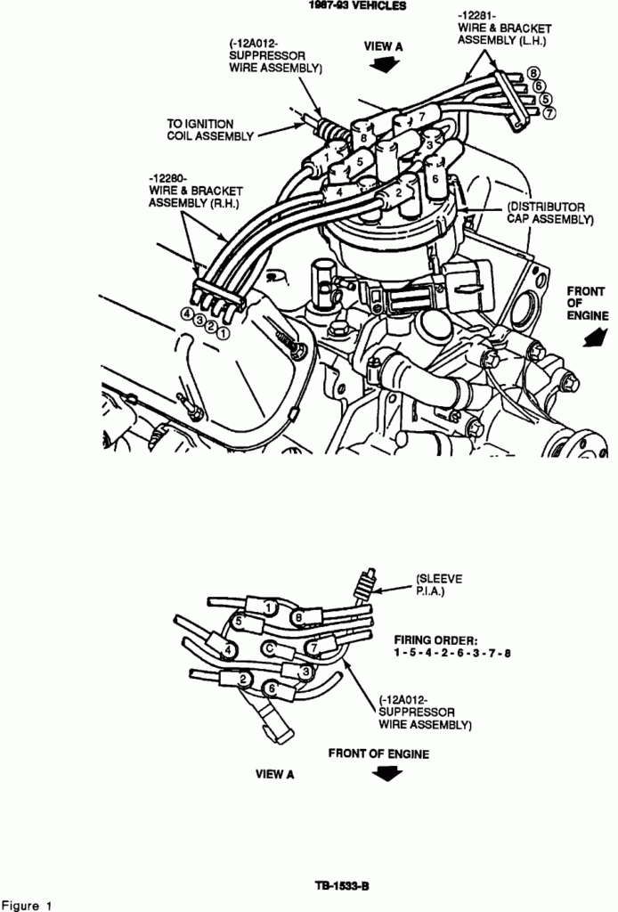 84 Ford F250 Spark Plug Wires plug Wires On The Distributor