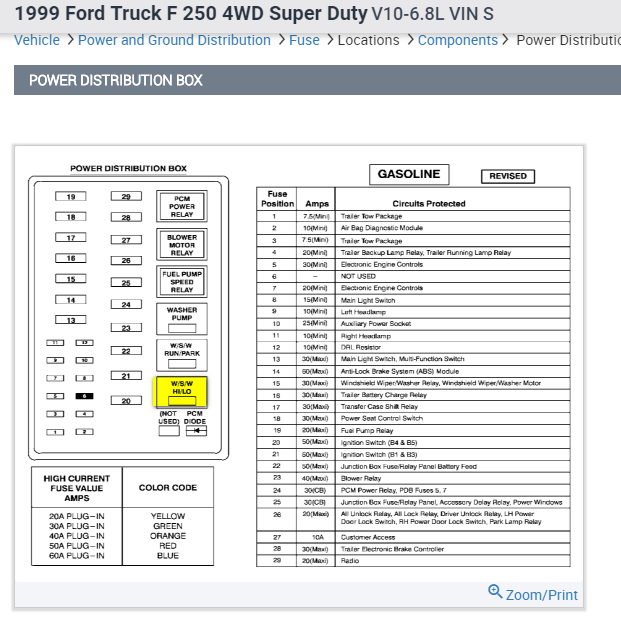 99 Ford F 250 Superduty 7 3 Wiper Motor Stays On All The Time Full