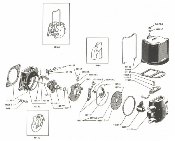 Distributor Coil Parts For Ford 9n 2n Tractors 1939 Car Wiring 