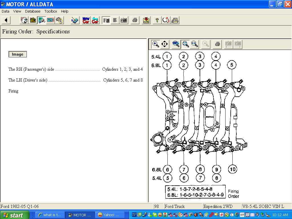 Firing Order 4 6 Ford Expedition Ford Firing Order