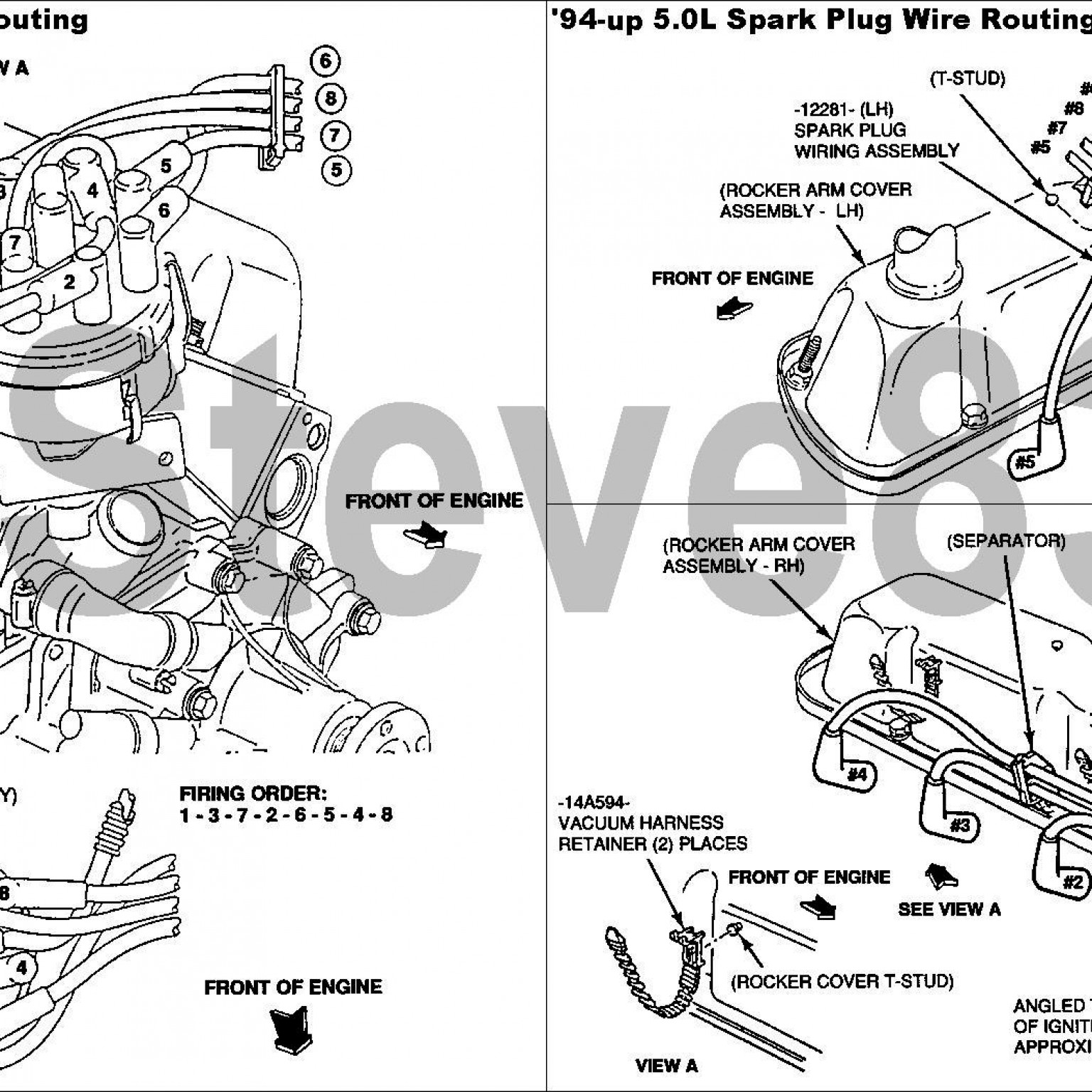 Ford 5 0L 302 Ho And 351W Firing Order Gtsparkplugs Wiring And