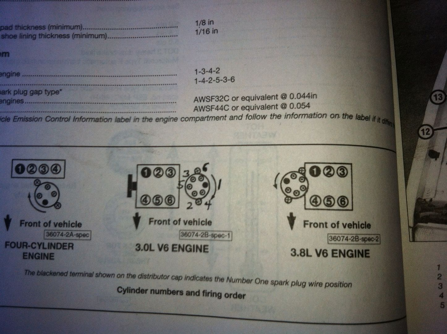 Ford Essex And Vulcan V6 Firing Order Engine Drivetrain Taurus 