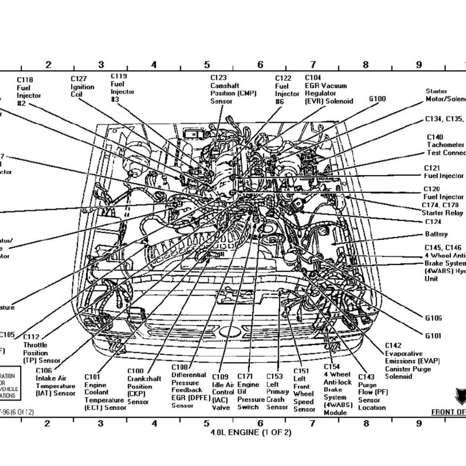 Ford Explorer 4 0L Firing Order Tune Up Wiring And Printable