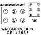 FORD Orden De Encendido Firing Order Vehiculos Motores 6 Cil