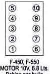 FORD Orden De Encendido Firing Order Vehiculos Motores 8 Y 10