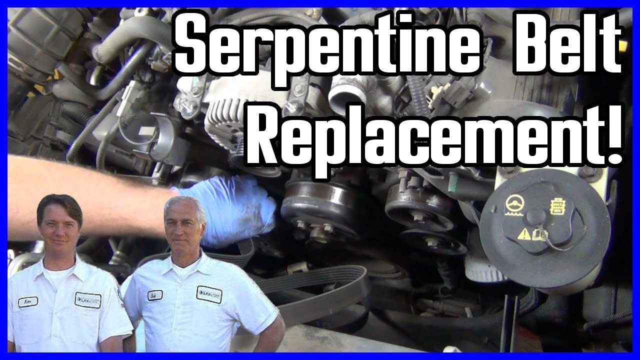 How To Replace Serpentine Belt Ford Explorer 2002 2005 4 6L V8 YouTube