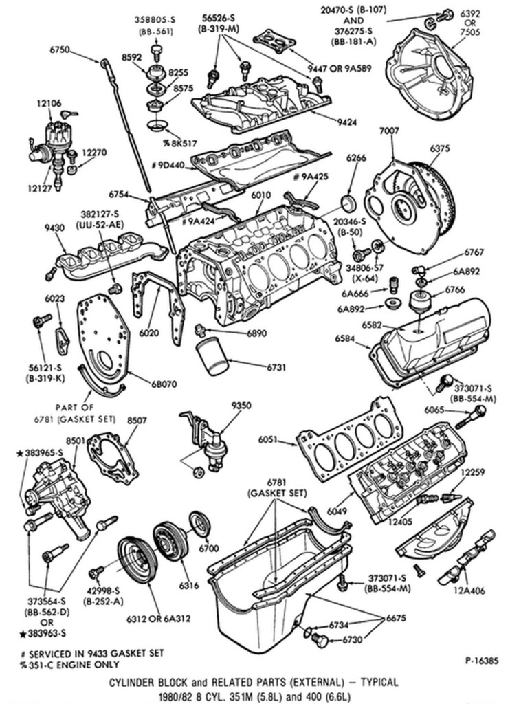  LR 8609 1977 Ford 400 V8 Engine Diagram Schematic Wiring