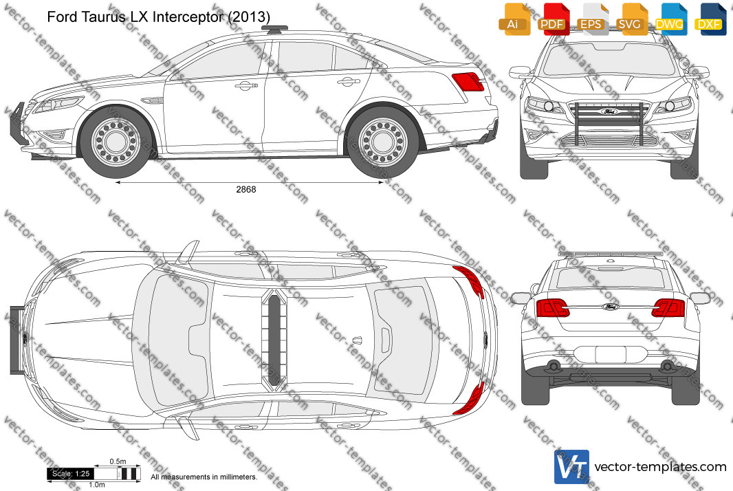 Templates Cars Ford Ford Taurus LX Police Interceptor