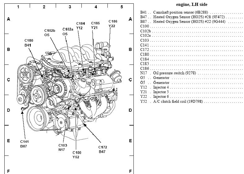 Where Is The Cam Shaft Position Sensor On A 2001 Ford Windstar 