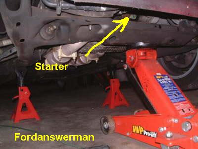 Where Is The Starter Located On A Ford Taurus 