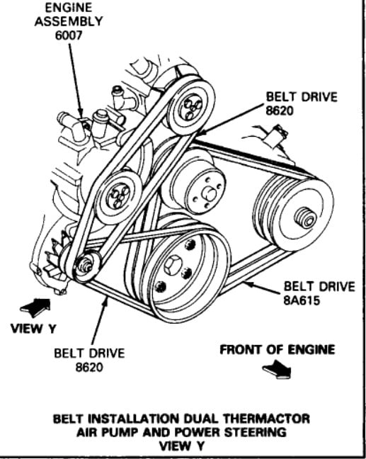 1985 Ford 460 Belt Diagram