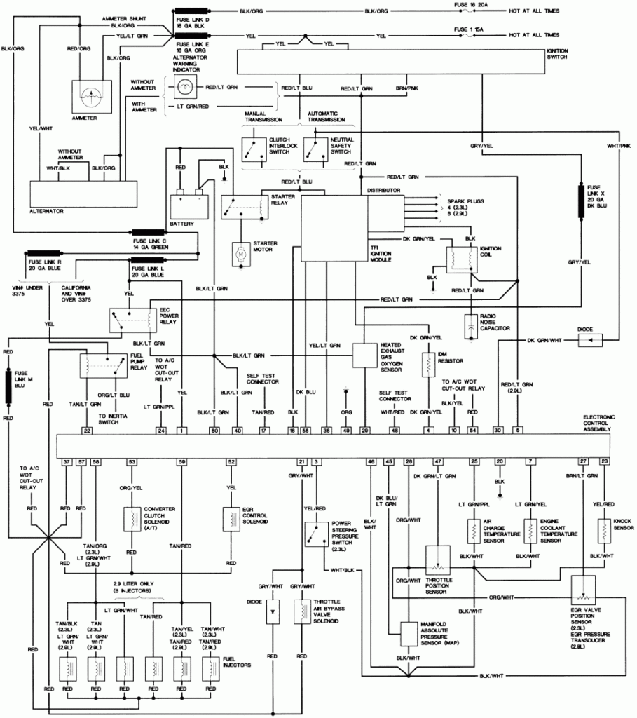 1987 Ford Ranger 2 9 Firing Order Wiring And Printable