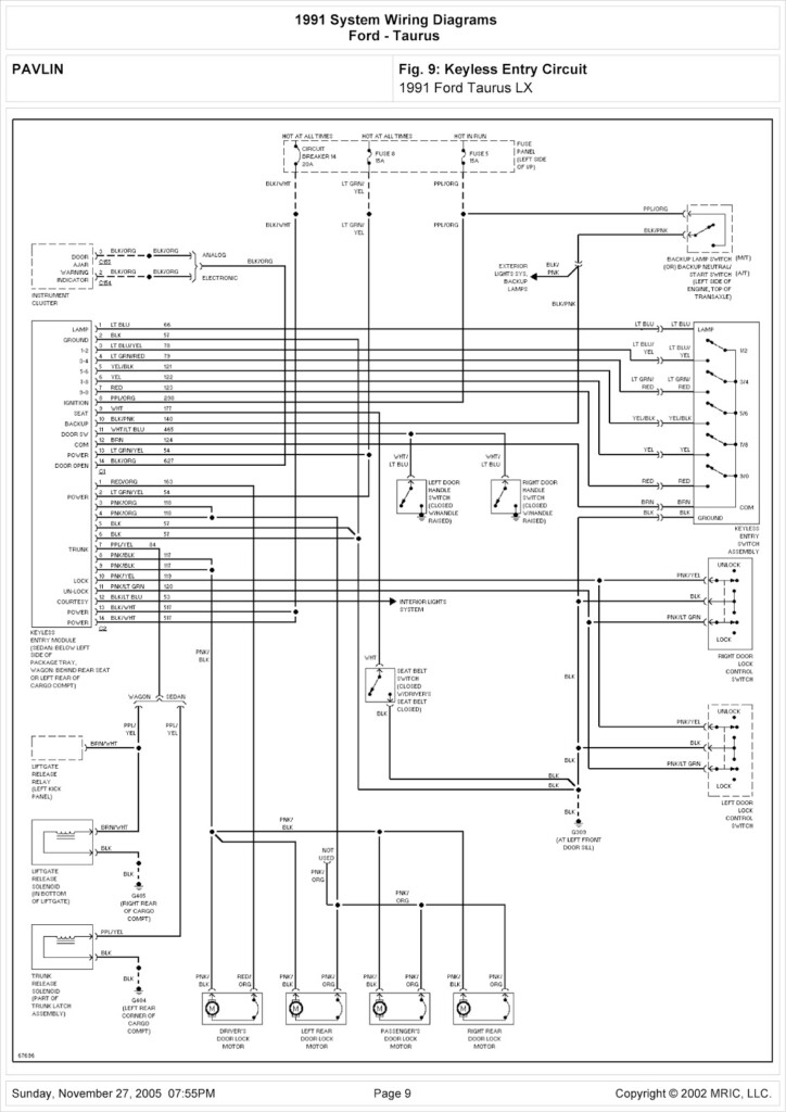  2013 Ford Taurus Wiring Diagram Free Download Qstion co