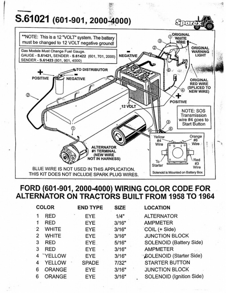 Ford 800 Tractor Firing Order Wiring And Printable