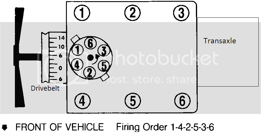 Ford Essex And Vulcan V6 Firing Order Engine Drivetrain Taurus 