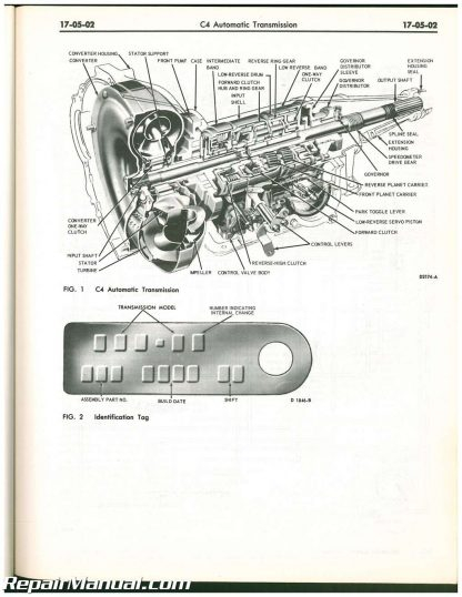 Used 1971 Ford Pinto Car Shop Manual