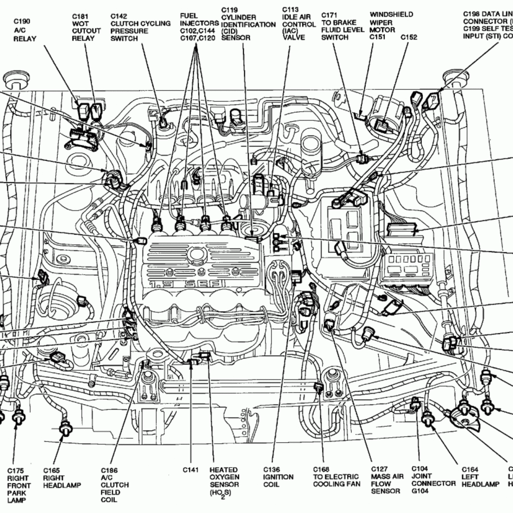 2001 Ford Taurus 3 0 Dohc Firing Order Wiring And Printable