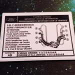 CUSTOM 1992 96 5 8L 351w Firing Order Spark Diagram OBS Ford Bronco F