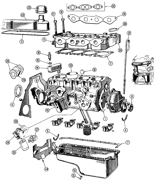 Engine Kent Ford Cortina 1600 Parts Morgan 4 4 Morgan spares