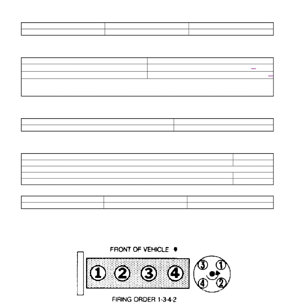 Ford Festiva Firing Order Wiring And Printable