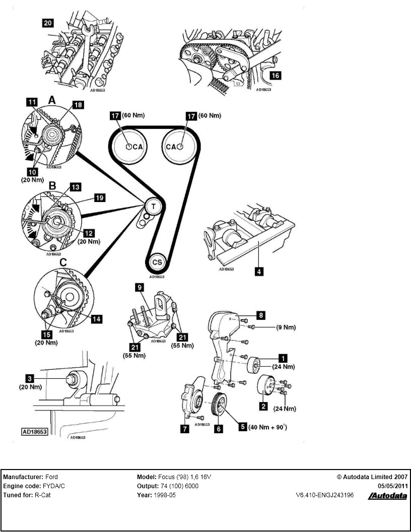 Ford Focus 1 6 Zetec Firing Order Wiring And Printable