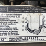 What Is The Firing Order For A 1992 Ford F150 With A 4 9 Wiring And